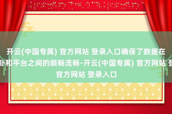 开云(中国专属) 官方网站 登录入口确保了数据在不同蛊卦和平台之间的顺畅流畅-开云(中国专属) 官方网站 登录入口